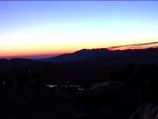 Lever de soleil au Puig Carlit, 2921m, Pyrénées Orientales