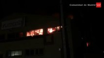 Espectacular incendio en una nave indusrial