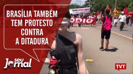Brasília também tem protesto contra a ditadura