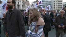Manifestación en Atenas para protestar contra las nuevas medidas de austeridad