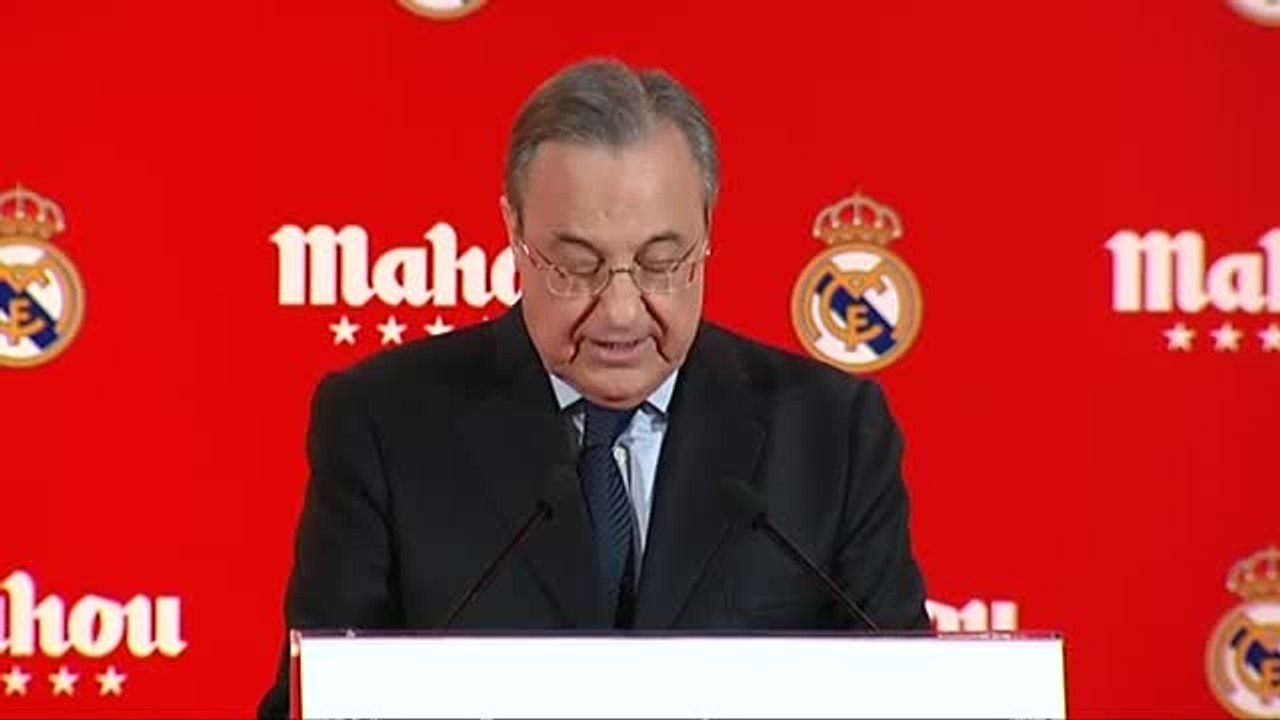Florentino Pérez: "El equipo debe darlo todo para lograr el doble reto de la Champions y la Liga"