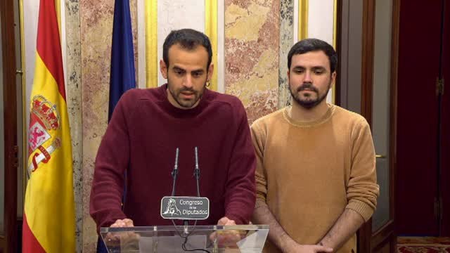 IU vuelve a pedir explicaciones sobre la herencia del rey emérito en Suiza