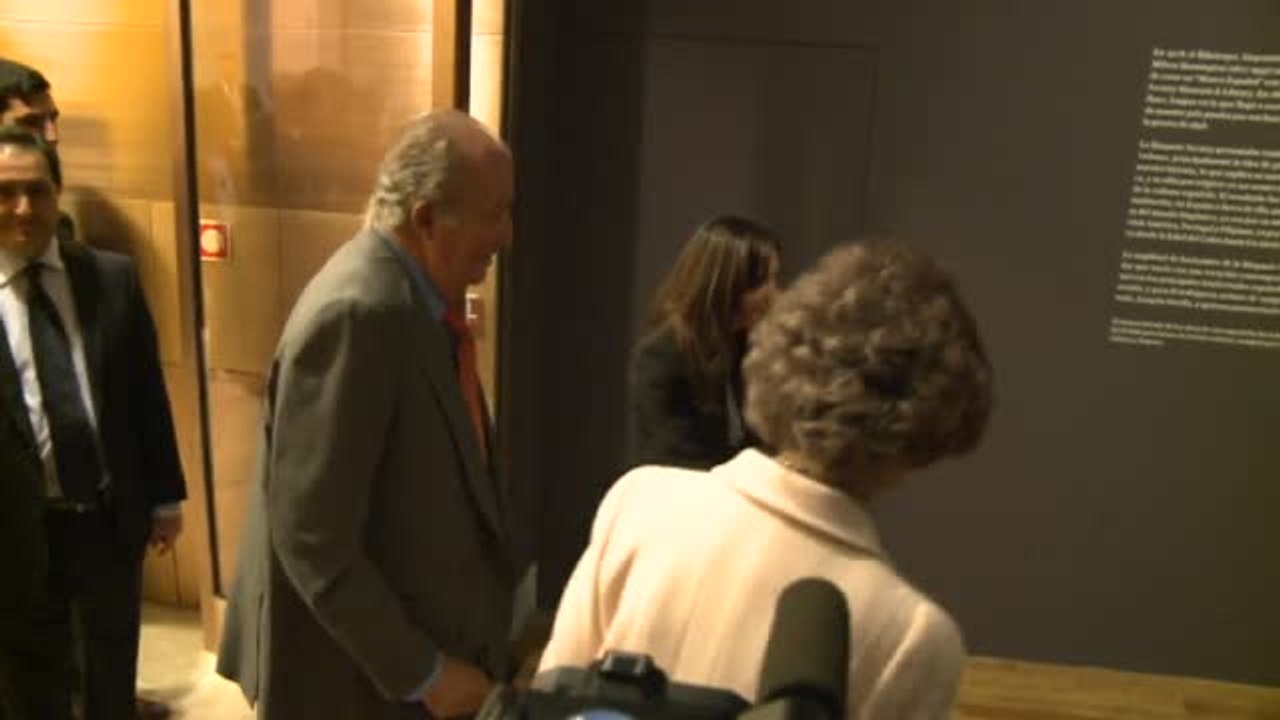 Los Reyes Eméritos inauguran los 'Tesoros de la Hispanic Society of America'