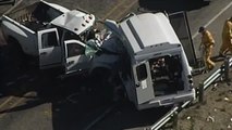 Un brutal impacto entre un minibús y una camioneta deja al menos 13 muertos en Texas
