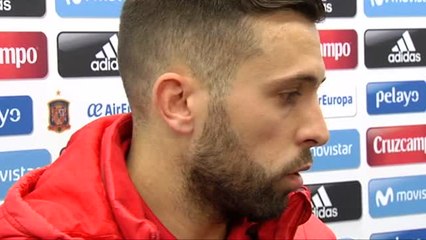 Jordi Alba: "He hablado con Lopetegui y se agradece que vaya de cara"