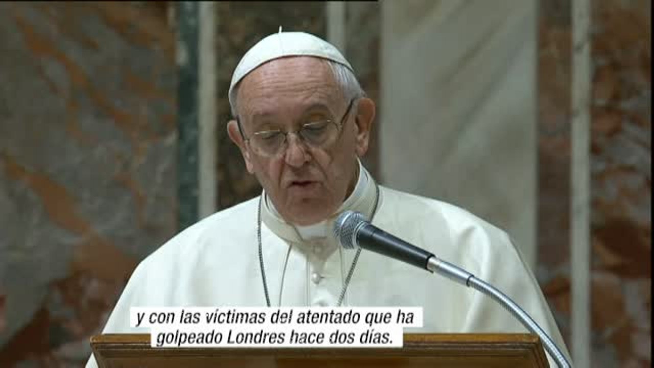 Papa Francisco: "Lloramos con el Reino Unido y con las víctimas del atentado que ha golpeado Londres hace dos días"