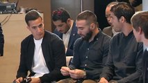 Algunos jugadores del Real Madrid acuden a la presentación del Corazón Classic Match ante la Roma