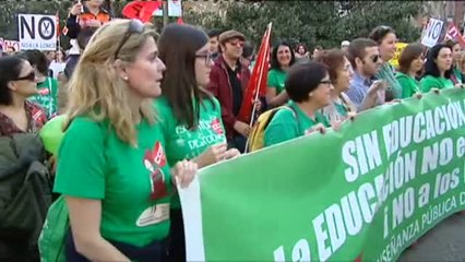 Manifestación en Madrid por una educación pública y de calidad