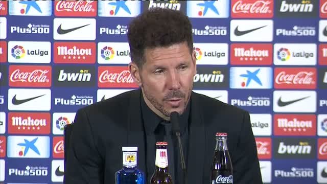 Simeone: Soy feliz donde estoy, con jugadores que compiten con el corazón