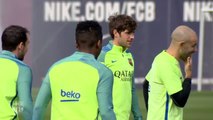 El Barça regresa al trabajo tras la derrota en Riazor