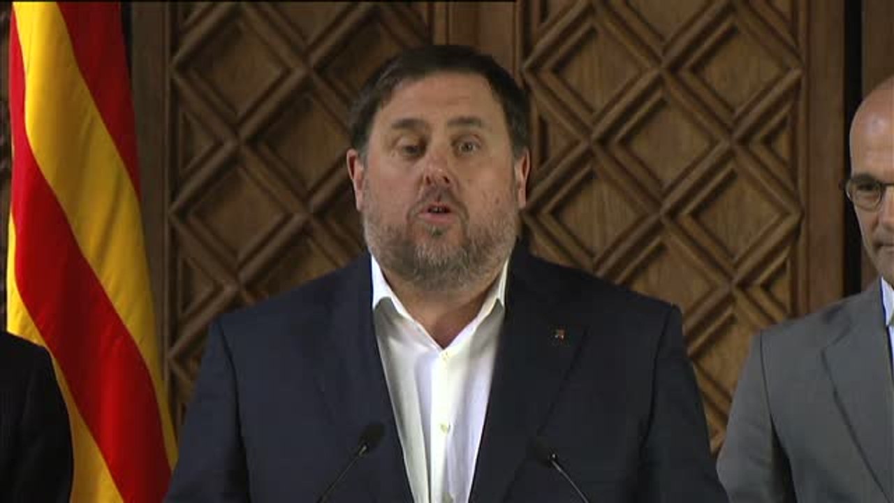 Junqueras: "El Gobierno español nos está condenando por el hecho de poner unas urnas y escuchar a los ciudadanos"