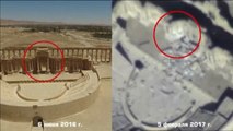 Un dron ruso confirma la destrucción del teatro de Palmira por el Estado Islámico