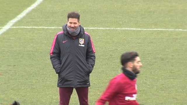 El Atlético de Madrid prepara el partido contra el Celta