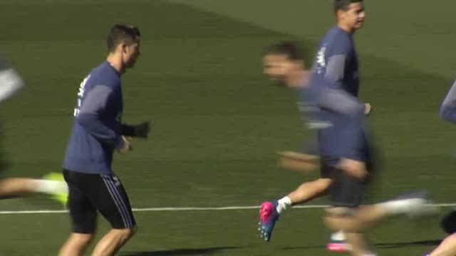 Bale y Cristiano brillan en el entrenamiento del Real Madrid