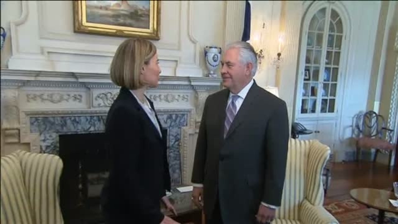 Mogherini viaja a Estados Unidos para rebajar la tensión con la Administración Trump