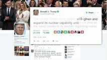 Trump desea aumentar la capacidad nuclear de Estados Unidos