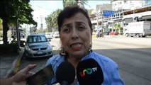 Protestas anti Trump 'visten' varios autobuses de Acapulco