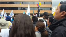 Protestas en Ecuador por el retraso de los resultados definitivos de las elecciones