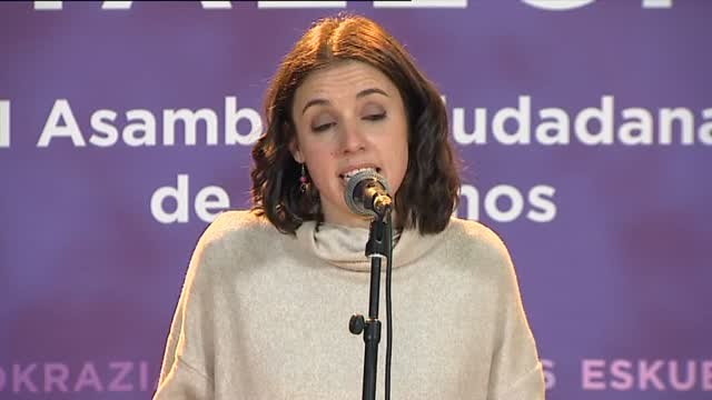 Irene Montero: Errejón debe seguir jugando un papel fundamental en Podemos