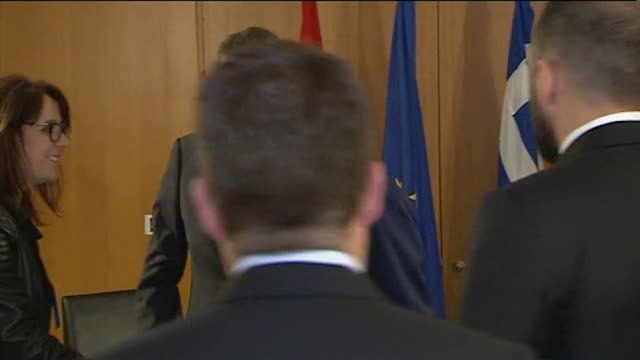 Primer encuentro entre Mariano Rajoy y Alexis Tsipras