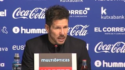 Simeone: "Nos llevamos un punto que es mejor que el juego que se pudo ver"
