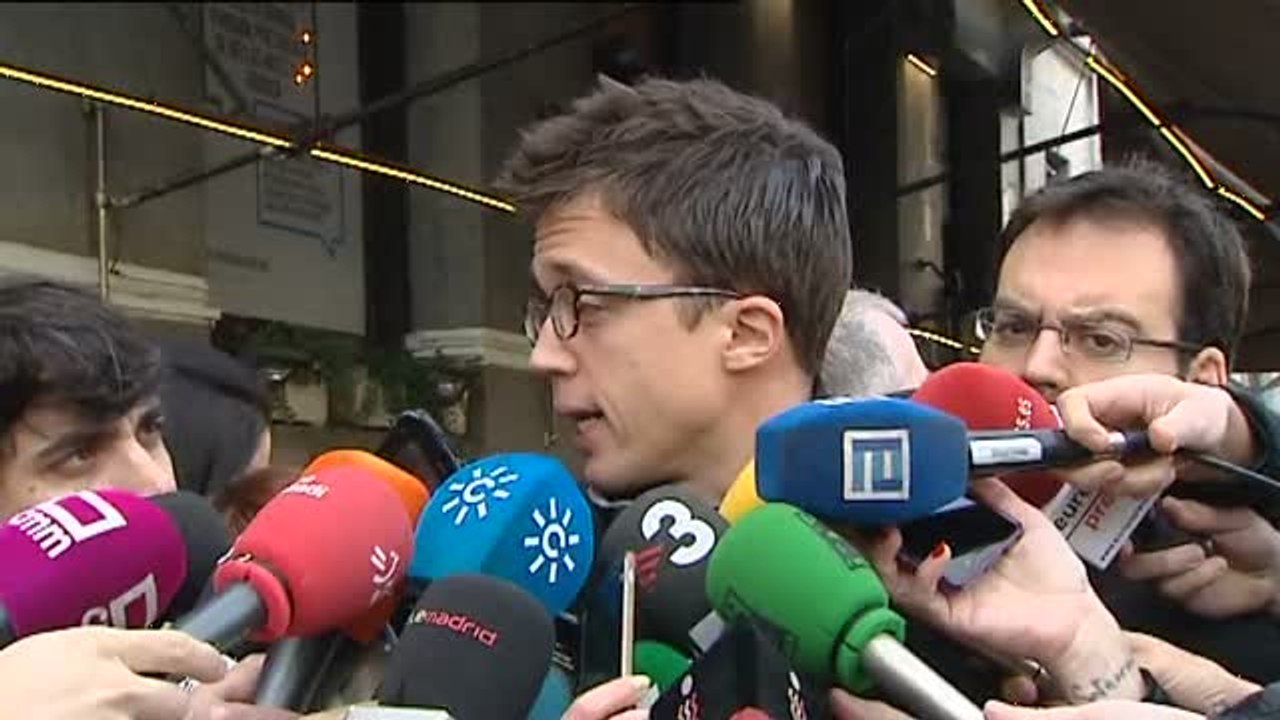 Errejón desea "suerte" a Irene Montero como nueva portavoz de Unidos Podemos