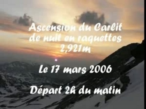 Ascension avorté du Puig Carlit de nuit, 2921m, PO