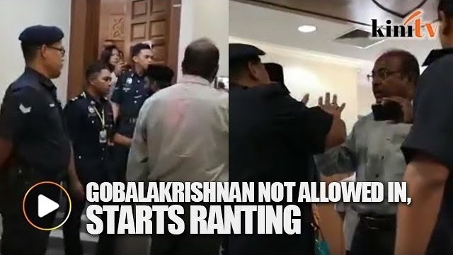 Najib supporter rants after being barred from entering courtroom