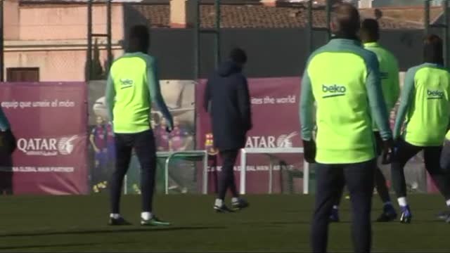El Barça prepara su encuentro contra el Real Sociedad