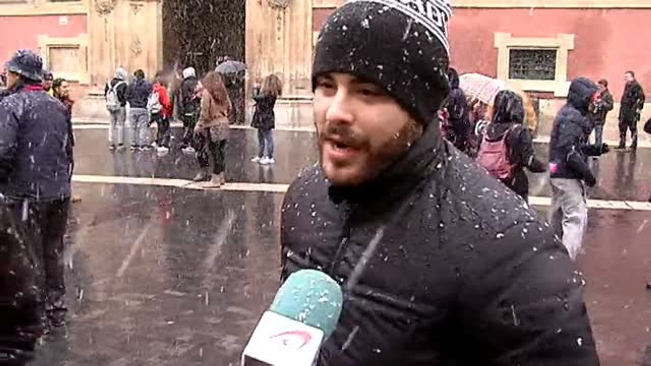 Nieva en Murcia por primera vez en los últimos 34 años