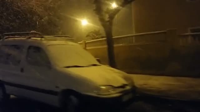 Nieva en Denia (Alicante) por primera vez desde 1983