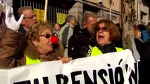 Manifestaciones de los pensionistas en diferentes ciudades españolas