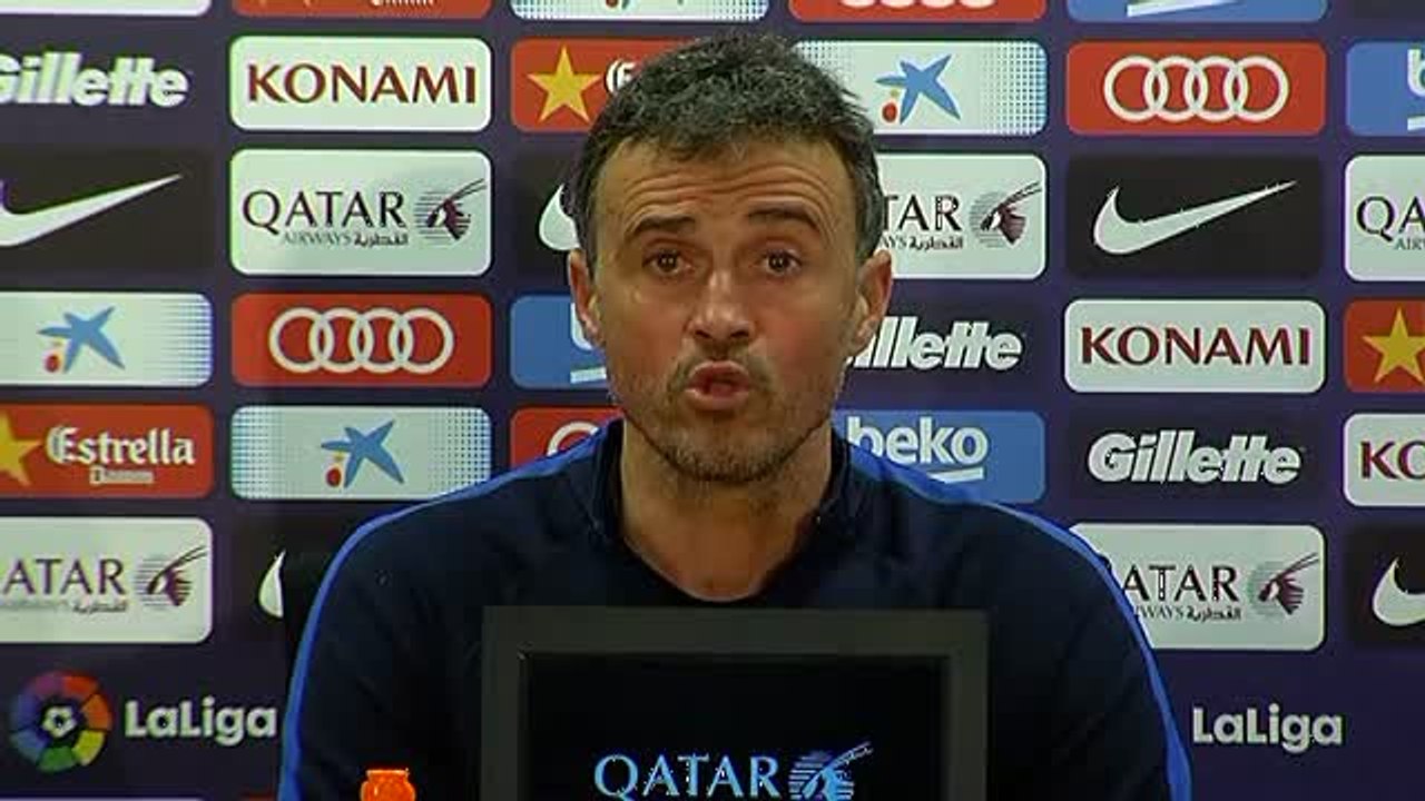 Luis Enrique: "Primero hay campañas contra mis jugadores y luego que si reciben muchas tarjetas"