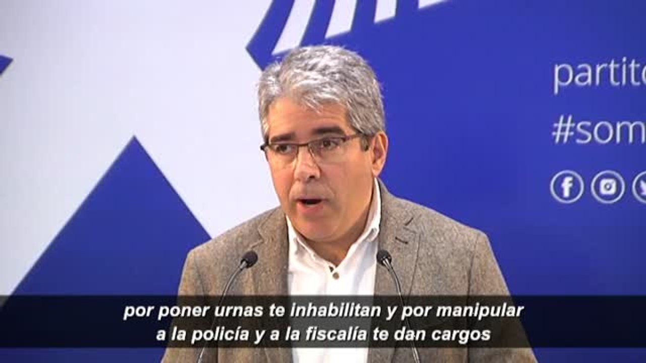 Homs: "A mí me daría asco formar parte de un sistema político donde por poner urnas te inhabilitan"