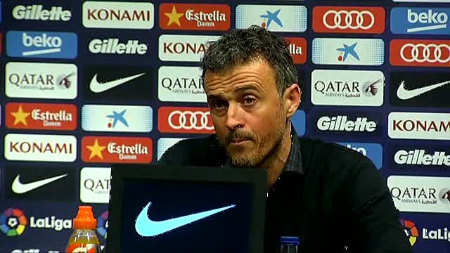 Luis Enrique, contento con el gol de Alcácer: Me alegra más casi que los que marcaba yo
