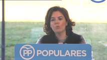 Sáenz de Santamaría asegura que en el PP hay ausencia de debate sobre el liderazgo