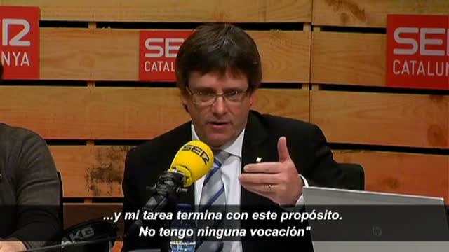 Puigdemont anuncia que no será presidente de la Generalitat el año que viene