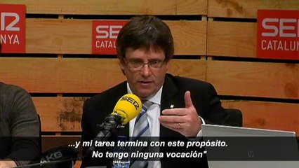 Puigdemont anuncia que no será presidente de la Generalitat el año que viene