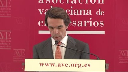 Aznar califica de "incompleta" la ruta del Gobierno para recuperar la Economía