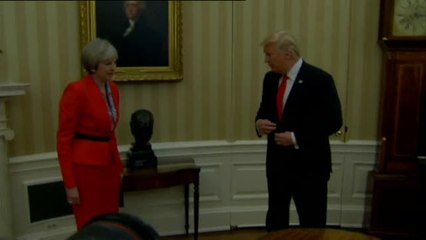 Trump recibe a May en la Casa Blanca