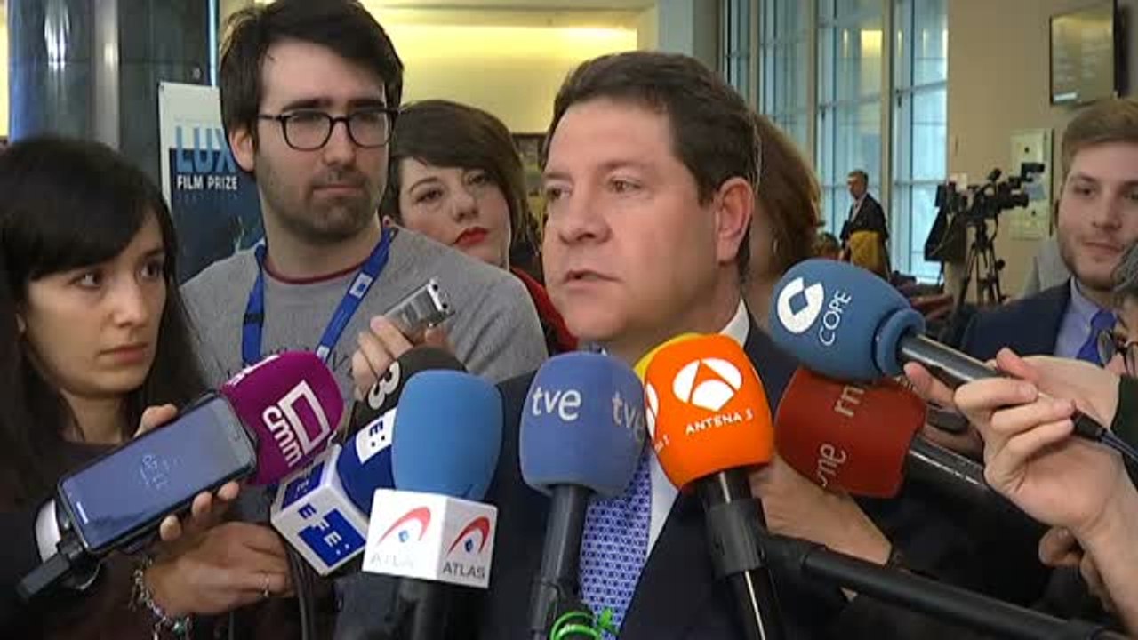 García-Page. "Si yo hubiera querido venir a Europa a echar un mitin, no me hubiera recibido nadie"