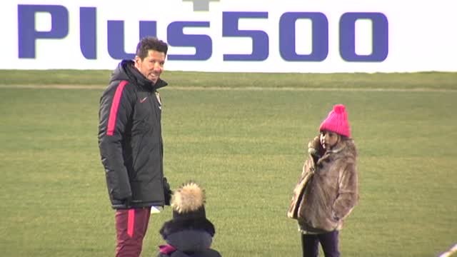 Último entrenamiento del Atlético de Madrid antes de viajar a Las Palmas