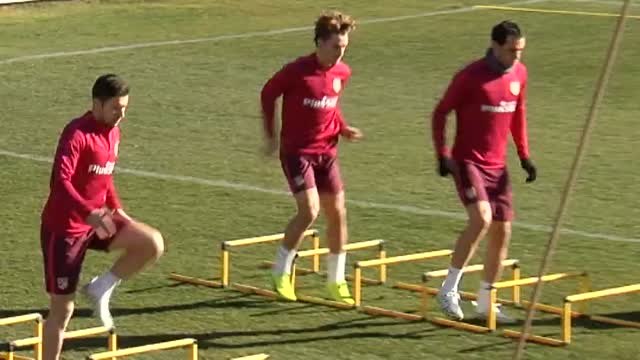 El Atlético prepara su primer partido de liga del 2017