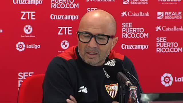 Sampaoli pide a la afición que no nos distraiga lo externo, que nos aliente para ganar al Real Madrid