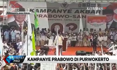 Kampanye di Purwokerto, Prabowo Janji Bangun Pemerintahan yang Bersih
