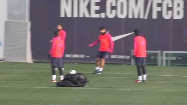 Última sesión del Barça antes del partido contra el Athletic