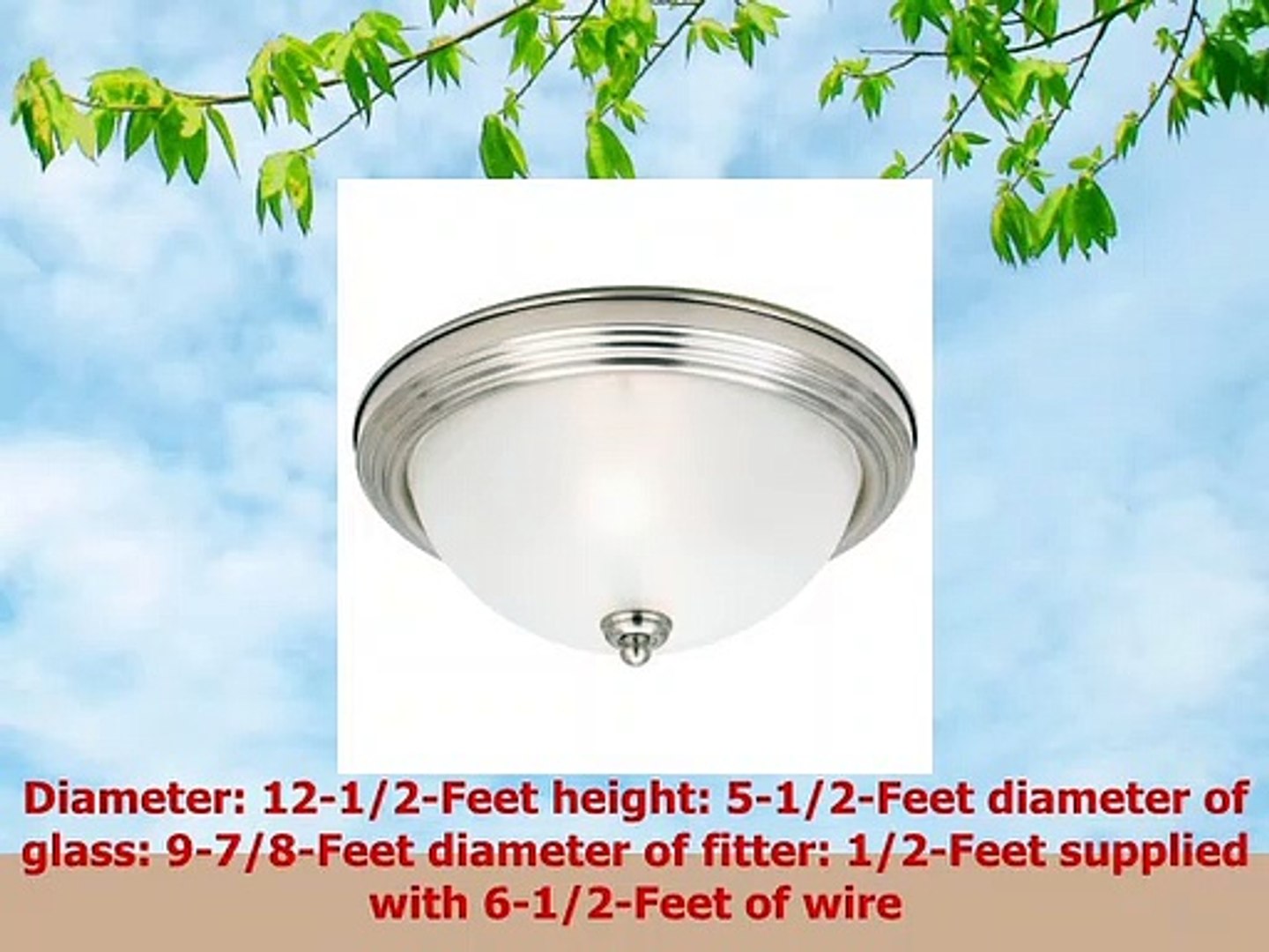 Sea Gull Lighting 77064962 2light Stockholm Closetoceiling Fixture