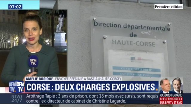 Deux charges explosives découvertes devant des bâtiments des finances publiques en Corse