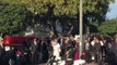 Pope Francis Waves at the Audience near Caritas Center in Rabat