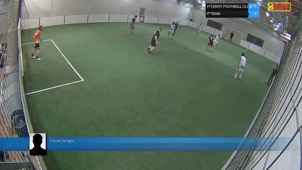 Faute de Igor - FITZROY FOOTBALL CLUB  Vs P'TEAM - 01/04/19 21:00 - LIGUE 4  - Poitiers Game Parc